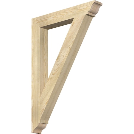 Ekena Millwork Traditional Traditional Rough Sawn Bracket, Douglas Fir, 4"W x 28"D x 40"H BKT04X28X40TRA01RDF
